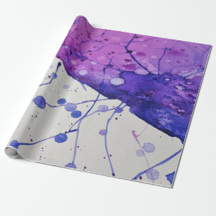 Papel De Presente Trabalhos de arte da aguarela do divertimento