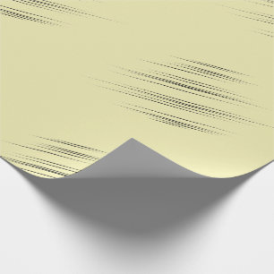 Papel De Presente Traços em Forma de Borda Moderna Amarelo de Retorn