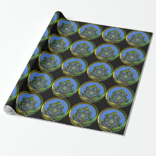 Papel De Presente Tradicional Apenas Azul