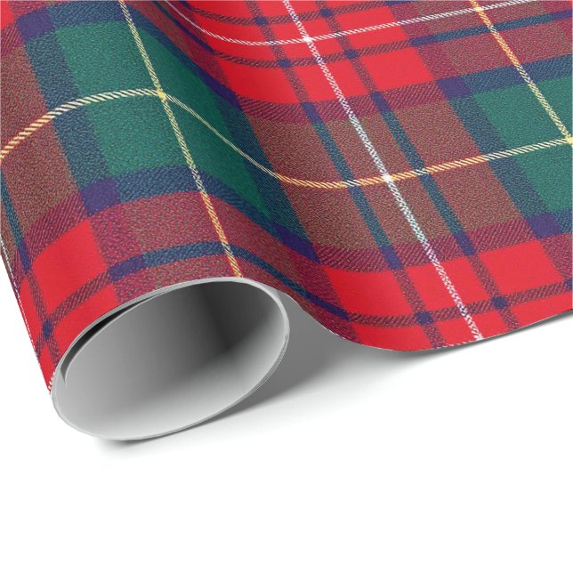 Papel De Presente Traditional Festive Tartan (Ponta do rolo)