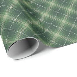 Papel De Presente Traditional plaid in shades of green