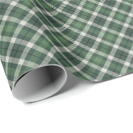 Papel De Presente Traditional plaid in shades of green