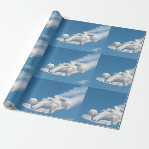 Papel De Presente Traga-me Cloud Racer, arte surreal do céu da F1 pr