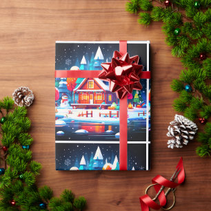 Papel De Presente Tranquilo Natal