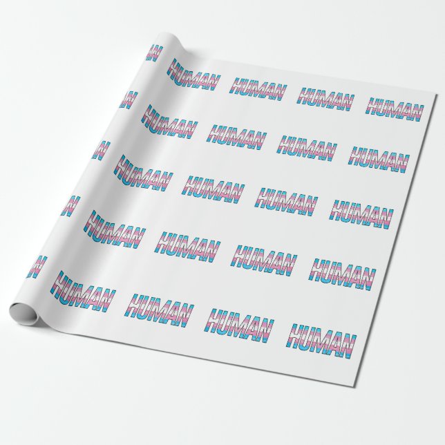 Papel De Presente Trans Humano (Desenrolado)