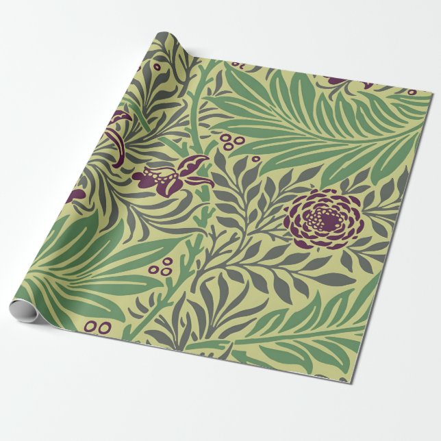 Papel De Presente Transforme seu Espaço com Padrões Florais Seamless (Desenrolado)