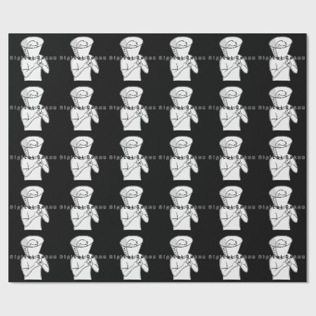 Papel De Presente tratamento de detox digital (Aberto)