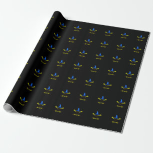 Papel De Presente Tratamento De Halloween Ou Preto De Truque