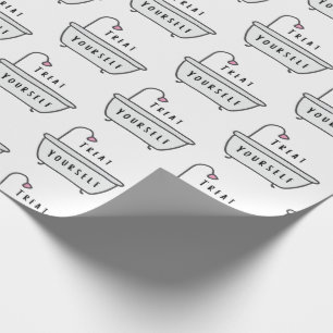 Papel De Presente Trate-Se De Esfregar Papel