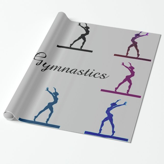 Papel De Presente Trave de Equilíbrio da Ginástica Artística (Desenrolado)