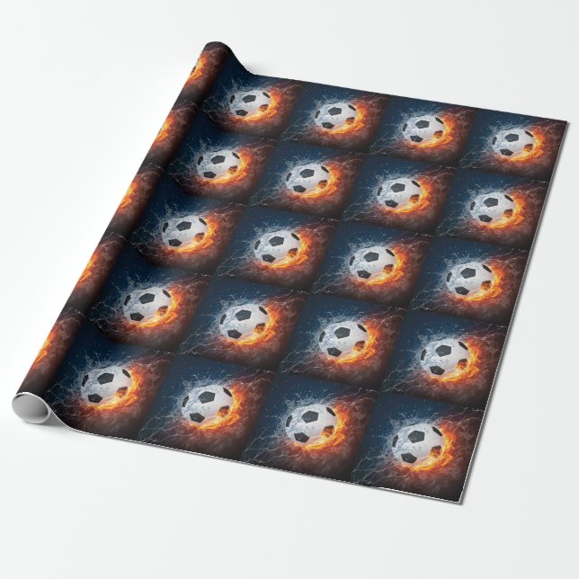Papel De Presente Travesseiro de Arremesso de Bola de Futebol/Futebo (Desenrolado)