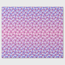 Papel De Presente Travesseiro Redondo Borboleta Rosa e Branco Bonito