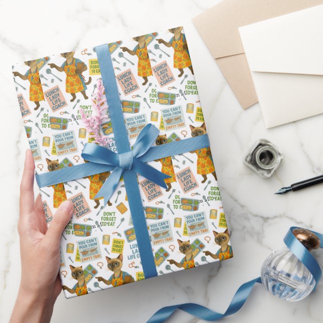Papel De Presente Treinadora de Vida Senhora do Almoço para o Café d (Presentear)