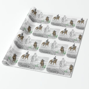 Papel De Presente Treinamento em Combinação de Cavalos de Eventos de