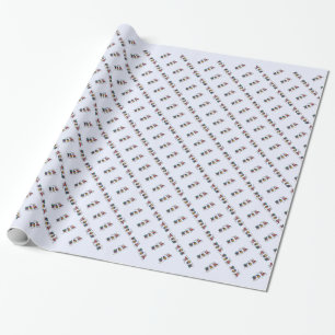 Papel De Presente trem de Natal