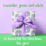 Papel De Presente Trendy Christmas Wreath Purple Green White<br><div class="desc">Esta corajosa coroa de Natal roxa e verde sobre um fundo branco faz uma design impressionante neste papel de embrulho de férias. Também estão disponíveis etiquetas de tecidos e presentes correspondentes.</div>