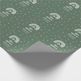 Papel De Presente Três É Um Charme Trevo de Qualquer Idade Aniversár