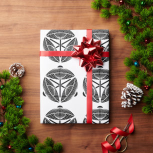 Papel De Presente Três guarda-chuvas japoneses abertos