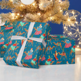 Papel De Presente Três Homens Sábios Los Reyes magos feriado de Nata