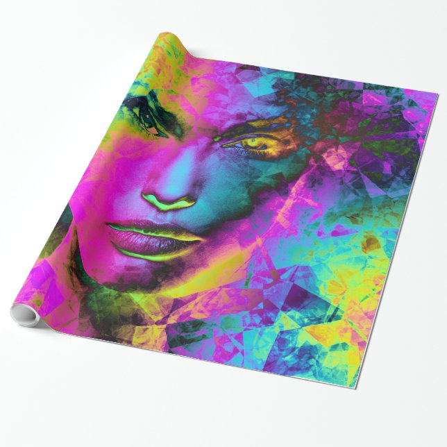 Papel De Presente Triângulo art 3 (Desenrolado)