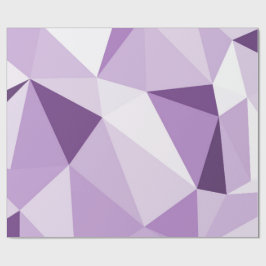 Papel De Presente Triângulos abstratos geométricos roxos