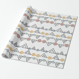 Papel De Presente Triângulos Bauhaus