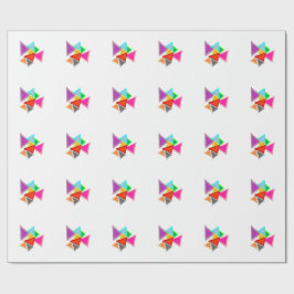 Papel De Presente Triângulos Coloridos