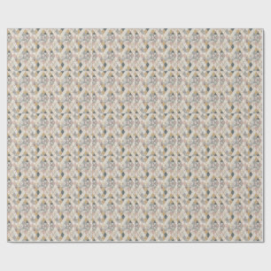 Papel De Presente Triângulos Geométricos Modernos e Arte Abstrata de