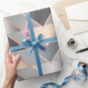 Papel De Presente Triângulos Modernos