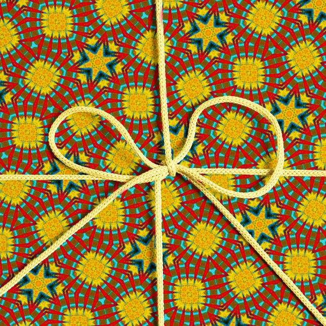 Papel De Presente Tribal Geométrico legal Amarelo-Amarelo-Amarelo (Criador carregado)