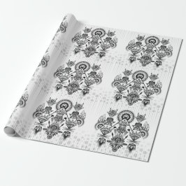 Papel De Presente Tribal Nativo abstrato