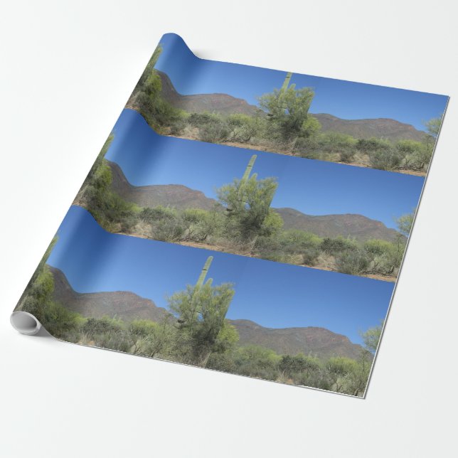 Papel De Presente Trilha de Apache Cênico (Desenrolado)