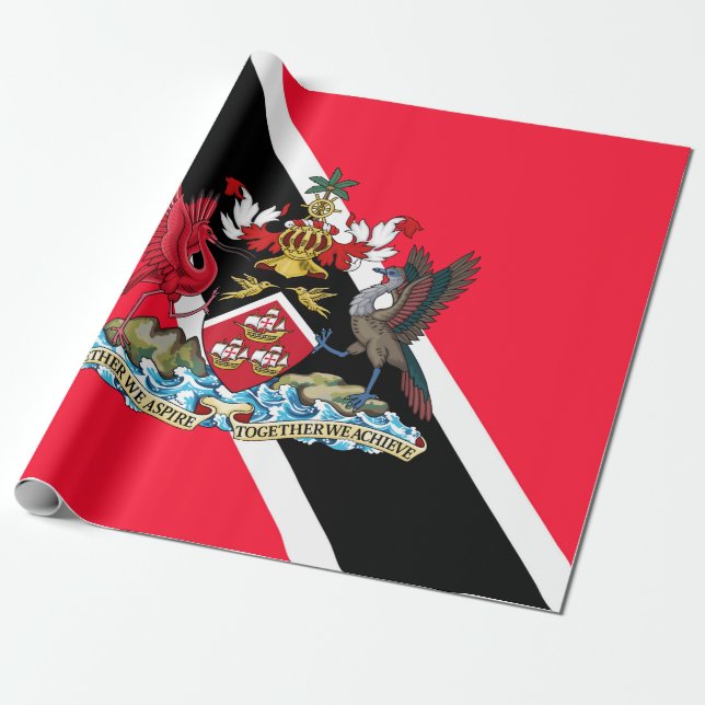 Papel De Presente Trinidad and Tobago (Desenrolado)