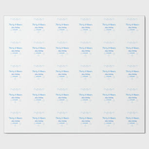 Papel De Presente trinta e cervejas estrela azul espanhol nome de an