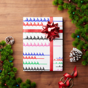 Papel De Presente Tripulações de Corrida de Tripulação Removendo - C