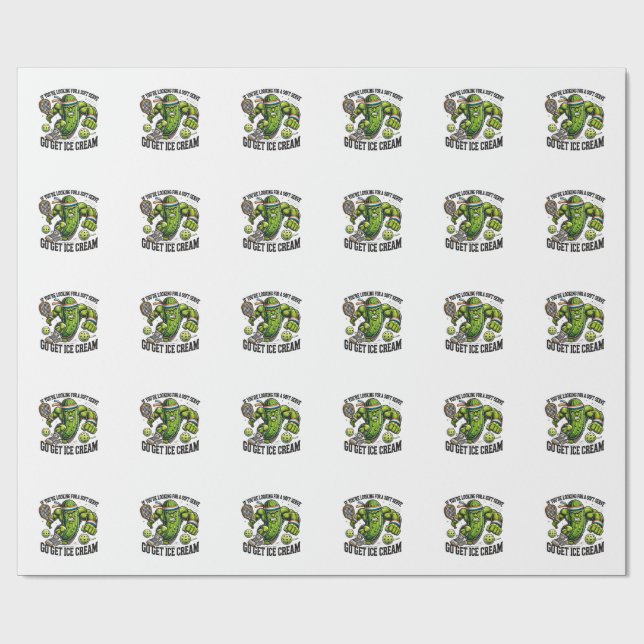 Papel De Presente Trocadilho engraçado para amante de Pickleball com (Aberto)