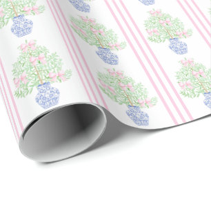 Papel De Presente Troia de papoila do milênio da árvore de Natal