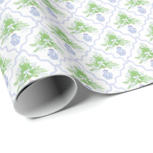 Papel De Presente Troia de papoila do milênio da árvore de Natal