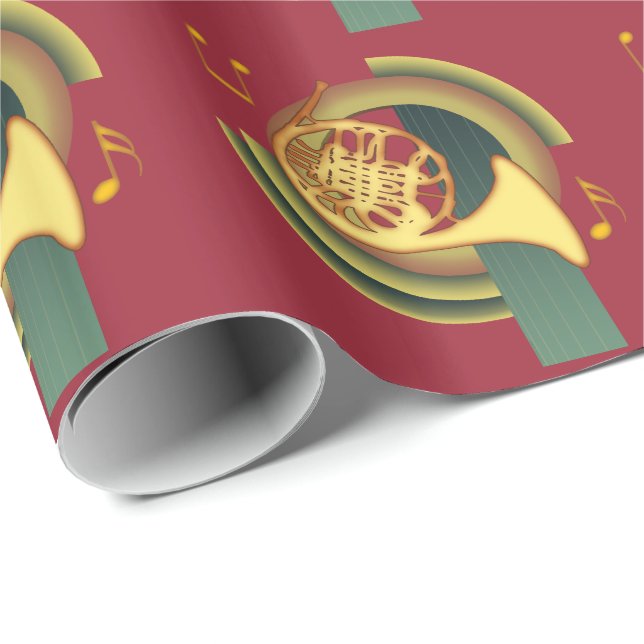 Papel De Presente Trompa francesa de Deco (Ponta do rolo)