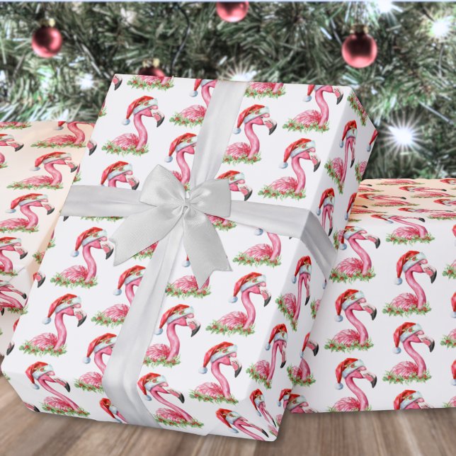 Papel De Presente Tropical Beach Christmas (Tropical Beach Christmas Wrapping Paper )
