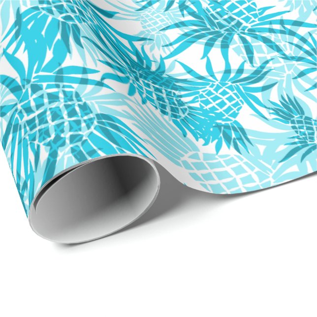 Papel De Presente Tropical de Pineapple Camo Hawaiian (Ponta do rolo)