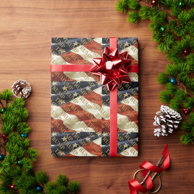 PAPEL DE PRESENTE TRUMP (Presente de Natal)