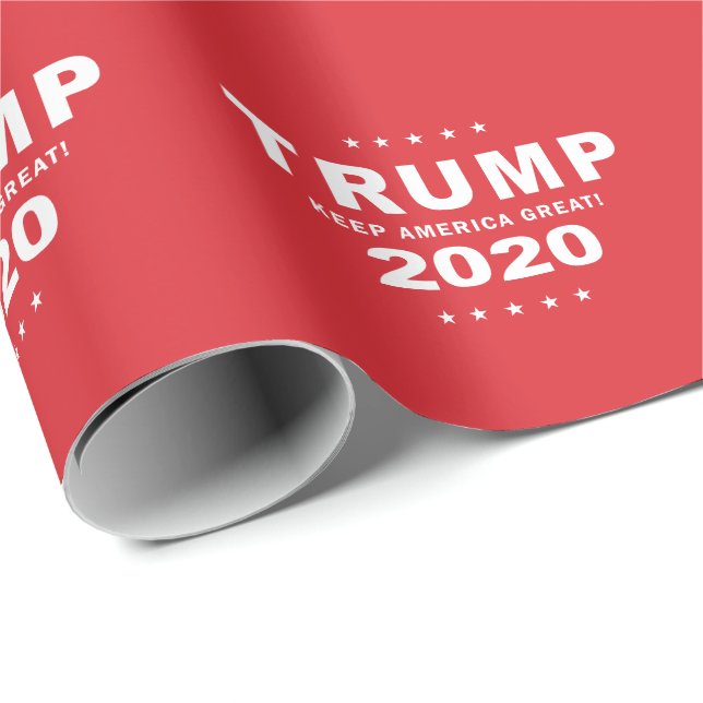 Papel De Presente TRUMP 2020 - Keep America Excelente (Ponta do rolo)