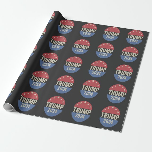 Papel De Presente Trump 2024 Volta A Votar Engraçada Armadilha Eleit (Desenrolado)