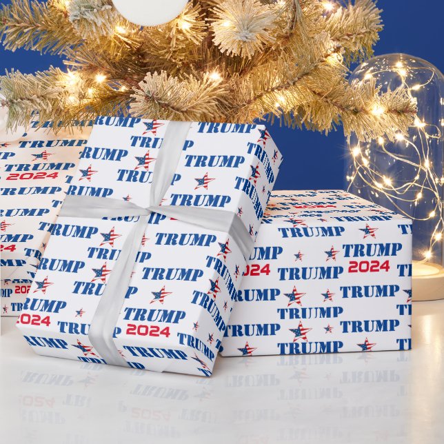 Papel De Presente Trump 2024 Wrapping Paper (Feriados)