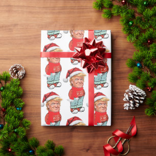 Papel De Presente Trump Apenas Um Cara Legal Natal Divertido Papai N