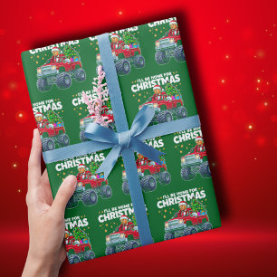 Papel De Presente Trump Christmas   Eu estarei em casa para o Natal 