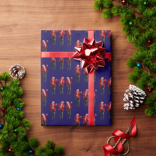 Papel De Presente Trump Dance Christmas Gift Wrap (Presente de Natal)