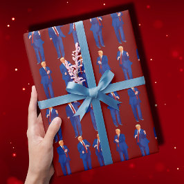 Papel De Presente Trump Dance | Feliz Presente de Dança de Trump