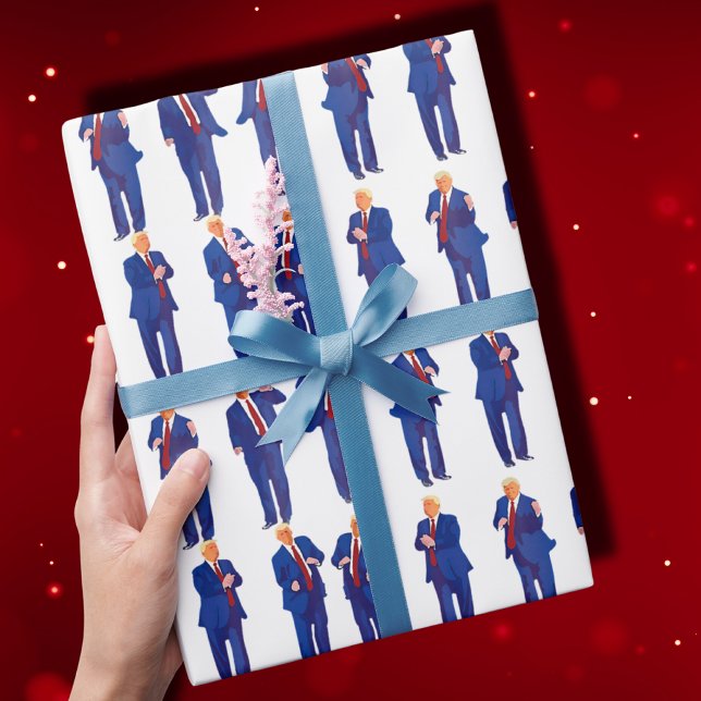 Papel De Presente Trump Dance | Presente de Dança Engraçado (Criador carregado)